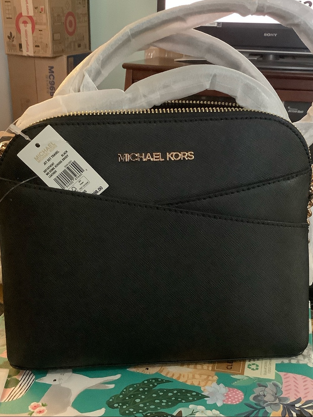 Michael Kors travel set medium crossbody black